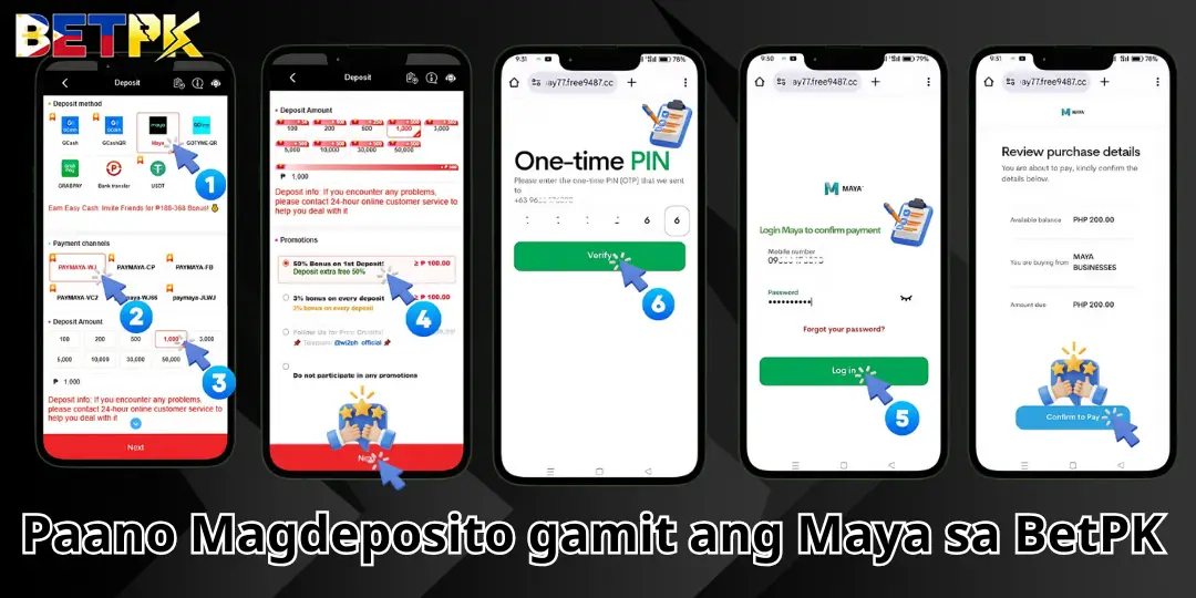 Paano Magdeposito gamit ang Maya  - Deposit betpk